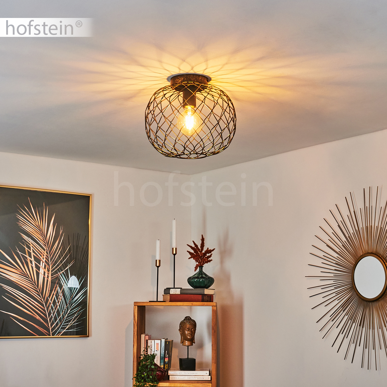 NETTLIFE Plafonnier E14 Spot De Plafond Or Noir Lampe De Couloir Industrielle Vintage 93928153