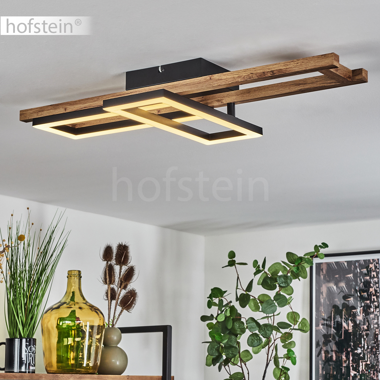 Hofsten Deckenleuchte Decken Lampen Schwarz Wohn Schlaf Zmmer Raum Leuchten Verstellbar
